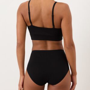 Alternative view of Organic Cotton Scoop Bralette with Adjustable Straps and Band