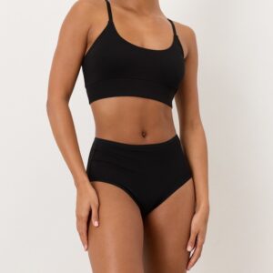 Organic Cotton Scoop Bralette with Adjustable Straps and Band