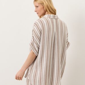 Alternative view of Organic Cotton Double Gauze Shirt and Wide Leg Pants Set